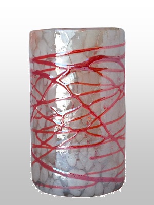 Wholesale MEXICAN GLASSWARE / Red-Swirls-glass